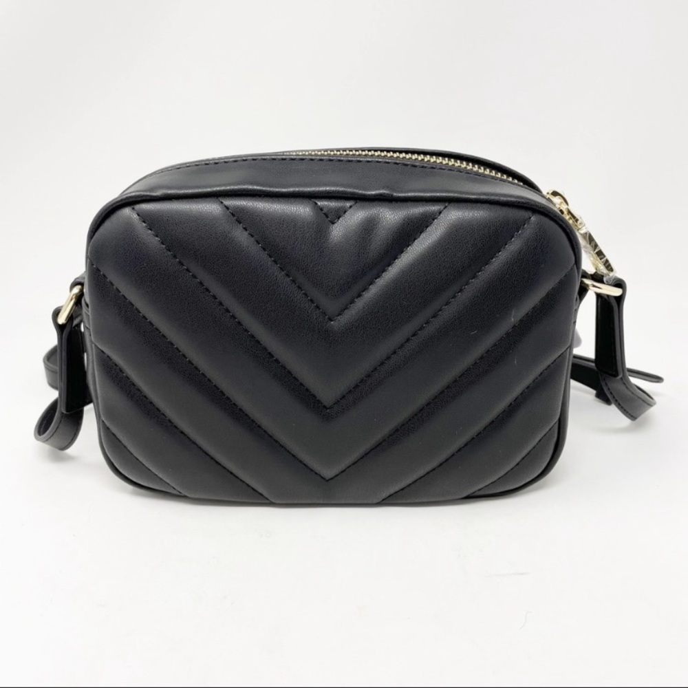 Love Moschino Crossbody Camera Bag Black Gold Stud - Picture 3 of 12